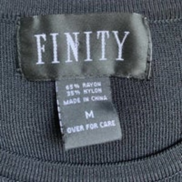 FINITY black blouse size M - Picture 3 of 7